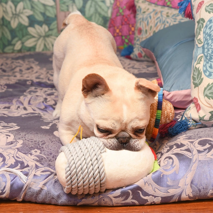 Burrito Dog Rope Toy