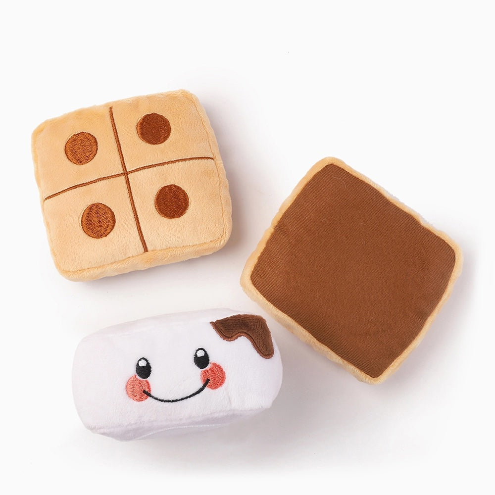 S'mores Plush Dog Toy