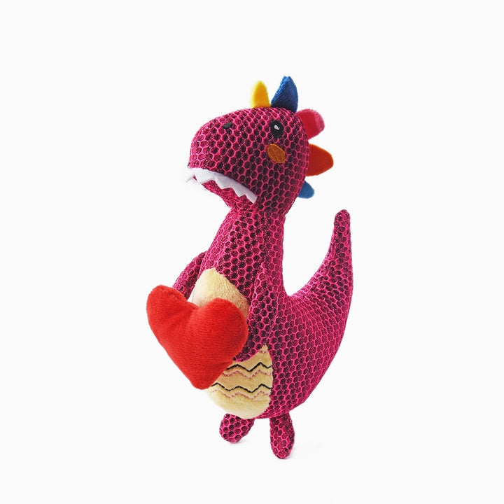 Dinosaur Plush Dog Toy