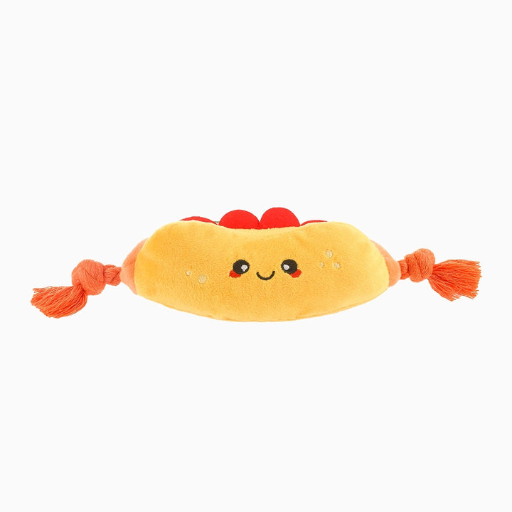 Hot Dog Plush Dog Toy