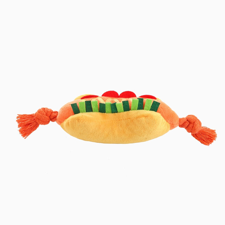 Hot Dog Plush Dog Toy