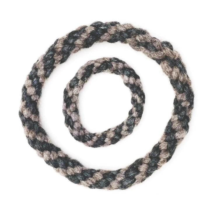 Rope Ring Dog Toy | Natural Grey