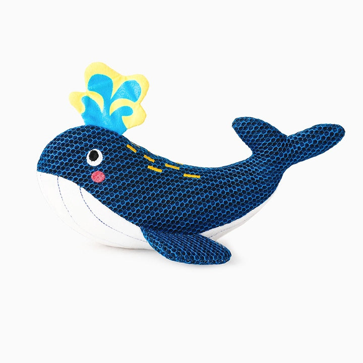 Whale Plush Dog Toy